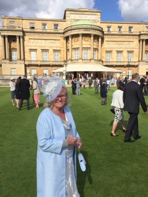 Sue Hadley at Buckingham Palace